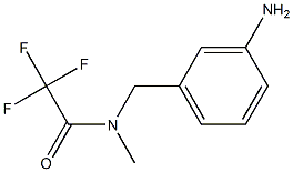 N-(3-aminobenzyl)-2,2,2-trifluoro-N-methylacetamide Struktur