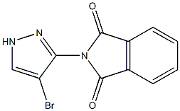 2-(4-bromo-1H-pyrazol-3-yl)isoindoline-1,3-dione Struktur