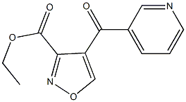 ethyl 4-(3-pyridinylcarbonyl)-3-isoxazolecarboxylate Struktur