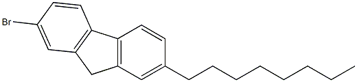 2-bromo-7-octyl-9H-fluorene Struktur