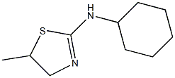 N2-cyclohexyl-5-methyl-4,5-dihydro-1,3-thiazol-2-amine Struktur