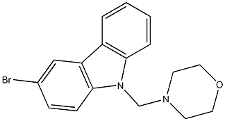 4-[(3-bromo-9H-9-carbazolyl)methyl]morpholine Struktur