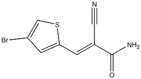 3-(4-bromo-2-thienyl)-2-cyanoacrylamide Struktur