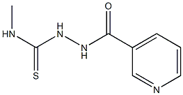 N1-methyl-2-(3-pyridylcarbonyl)hydrazine-1-carbothioamide Struktur