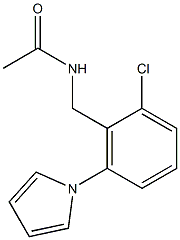 N-[2-chloro-6-(1H-pyrrol-1-yl)benzyl]acetamide Struktur