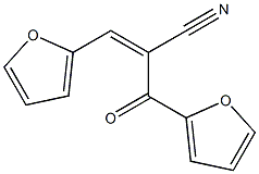 3-(2-furyl)-2-(2-furylcarbonyl)acrylonitrile Struktur