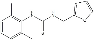 N-(2,6-dimethylphenyl)-N'-(2-furylmethyl)thiourea Struktur