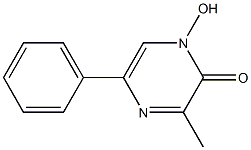 1-hydroxy-3-methyl-5-phenyl-2(1H)-pyrazinone Struktur