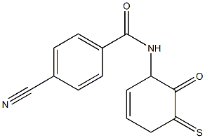 4-cyano-N-(2-oxotetrahydro-3-thiophenyl)benzenecarboxamide Struktur