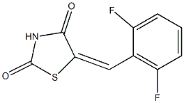 5-[(Z)-(2,6-difluorophenyl)methylidene]-1,3-thiazolane-2,4-dione Struktur