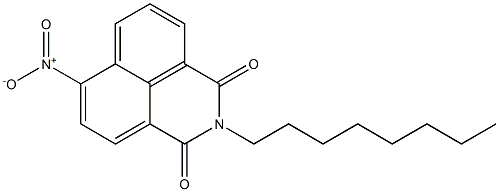 6-nitro-2-octyl-2,3-dihydro-1H-benzo[de]isoquinoline-1,3-dione Struktur