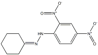 cyclohexan-1-one 1-(2,4-dinitrophenyl)hydrazone Struktur