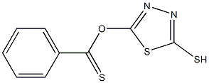 5-mercapto-1,3,4-thiadiazol-2-yl benzene-1-carbothioate Struktur