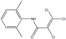 2,3,3-trichloro-N-(2,6-dimethylphenyl)acrylamide Struktur