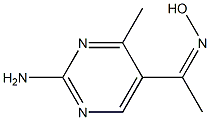 1-(2-amino-4-methylpyrimidin-5-yl)ethanone oxime Struktur