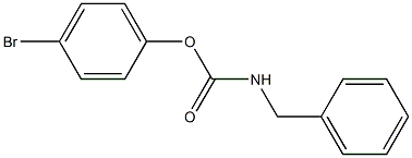 4-bromophenyl N-benzylcarbamate Struktur