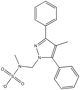 N,N-dimethyl(4-methyl-3,5-diphenyl-1H-pyrazol-1-yl)sulfamate Struktur