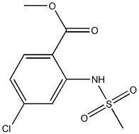 methyl 4-chloro-2-[(methylsulfonyl)amino]benzoate Struktur