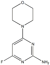 4-fluoro-6-morpholinopyrimidin-2-amine Struktur