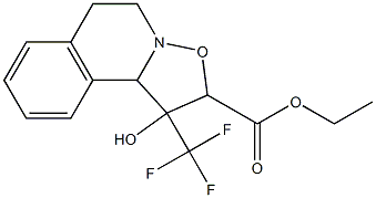 ethyl 1-hydroxy-1-(trifluoromethyl)-1,5,6,10b-tetrahydro-2H-isoxazolo[3,2-a]isoquinoline-2-carboxylate Struktur