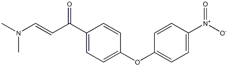 3-(dimethylamino)-1-[4-(4-nitrophenoxy)phenyl]prop-2-en-1-one Struktur