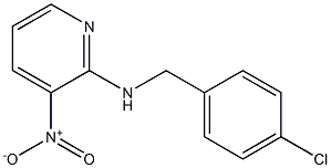 N2-(4-chlorobenzyl)-3-nitropyridin-2-amine Struktur