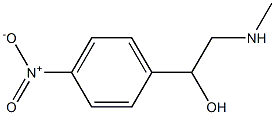 2-(methylamino)-1-(4-nitrophenyl)ethan-1-ol Struktur