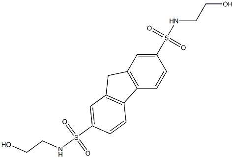 N2,N7-di(2-hydroxyethyl)-9H-2,7-fluorenedisulfonamide Struktur