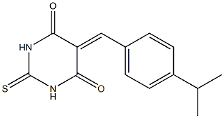 5-(4-isopropylbenzylidene)-2-thioxohexahydropyrimidine-4,6-dione Struktur