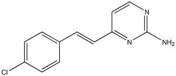 4-(4-chlorostyryl)pyrimidin-2-amine Struktur