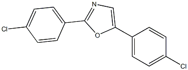 2,5-di(4-chlorophenyl)-1,3-oxazole Struktur