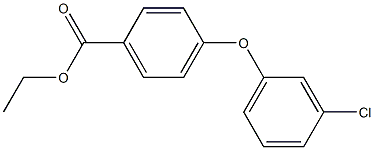 ethyl 4-(3-chlorophenoxy)benzenecarboxylate Struktur