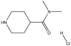 N,N-dimethylpiperidine-4-carboxamide hydrochloride Struktur