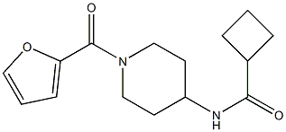 N1-[1-(2-furylcarbonyl)-4-piperidyl]cyclobutane-1-carboxamide Struktur