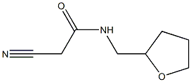 N1-tetrahydrofuran-2-ylmethyl-2-cyanoacetamide Struktur