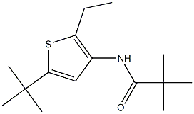 N1-[5-(tert-butyl)-2-ethyl-3-thienyl]-2,2-dimethylpropanamide Struktur