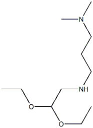 3-Dimethylaminopropylamino-acetaldehyde diethyl acetal Struktur