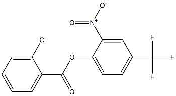 2-nitro-4-(trifluoromethyl)phenyl 2-chlorobenzoate Struktur