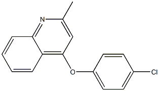 4-(4-chlorophenoxy)-2-methylquinoline Struktur