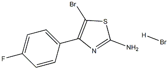 5-bromo-4-(4-fluorophenyl)-1,3-thiazol-2-amine hydrobromide Struktur