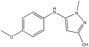 5-(4-methoxyanilino)-1-methyl-1H-pyrazol-3-ol Struktur