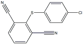 2-[(4-chlorophenyl)thio]isophthalonitrile Struktur