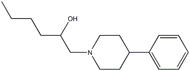 1-(4-phenylpiperidino)-2-hexanol Struktur