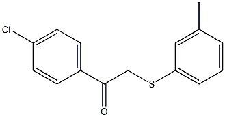 1-(4-chlorophenyl)-2-[(3-methylphenyl)sulfanyl]-1-ethanone Struktur