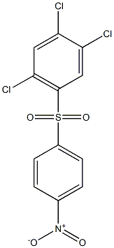 1,2,4-trichloro-5-[(4-nitrophenyl)sulfonyl]benzene Struktur