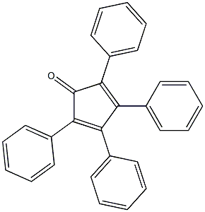 2,3,4,5-tetraphenylcyclopenta-2,4-dien-1-one Struktur