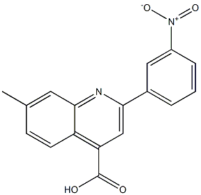 7-methyl-2-(3-nitrophenyl)quinoline-4-carboxylic acid Struktur