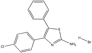 4-(4-chlorophenyl)-5-phenyl-1,3-thiazol-2-amine hydrobromide Struktur