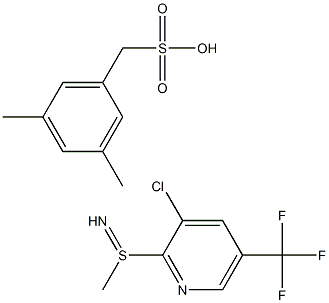 S-[3-Chloro-5-(trifluoromethyl)pyrid-2-yl]-S-methylsulphiliminemesitylene sulphonate Struktur