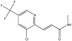 3-[3-chloro-5-(trifluoromethyl)-2-pyridinyl]-N-methylacrylamide Struktur